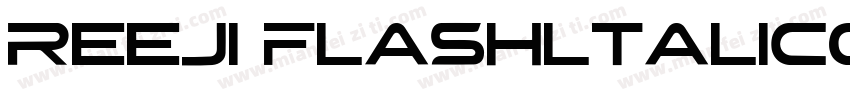 REEJI FlashltalicGB  Flash Black字体转换